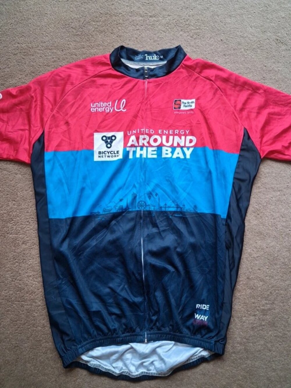 Official United Energy Around The Bay Cycling Jersey Men's M